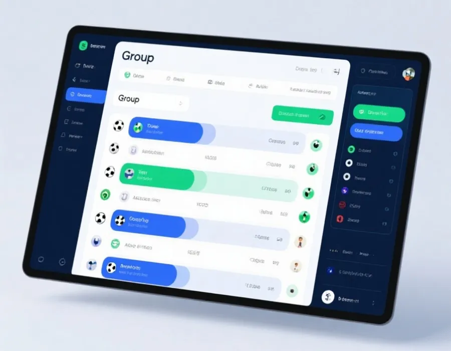 积分榜数据面板示意图